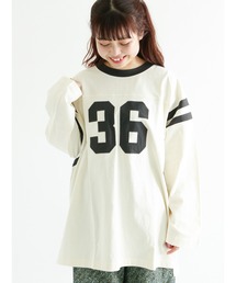 Samansa Mos2 | ナンバーパッチワークTシャツ(Tシャツ/カットソー)