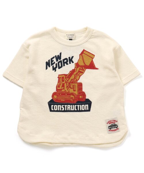 F.O.KIDS(エフオーキッズ)の「はたらくくるまTシャツ(Tシャツ/カットソー・キッズ・オフホワイト/グリーン/グレー・110/130/90/120/95/100/80/140)」の2枚目の写真