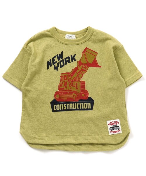 F.O.KIDS(エフオーキッズ)の「はたらくくるまTシャツ(Tシャツ/カットソー・キッズ・オフホワイト/グリーン/グレー・110/130/90/120/95/100/80/140)」の3枚目の写真