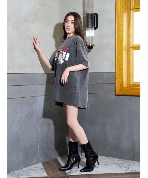Darich（ダーリッチ）の「DベアヴィンテージTシャツ（Tシャツ/カットソー・レディース・ホワイト/グレー/チャコールグレー・FREE）」の15枚目の写真