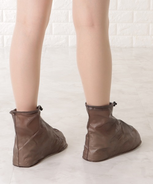 Lace Ladies(レースレディース)の「コンパクト防水レインシューズカバー(シューズ小物/雑貨・レディース・ブラウン/ホワイト・XL/M/S/L)」の14枚目の写真