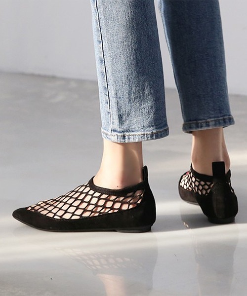 チャバ メッシュ パンプス フラットシューズ 37 楽天市場】編み込み