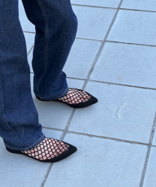 chuclla（チュクラ）の「ポインテッド フラットメッシュシューズ chs22s005（パンプス・レディース・ブラック・39/36/38/37/40）」の16枚目の写真