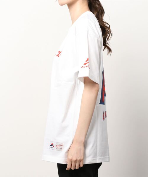 AVIREX（アヴィレックス）の「【MLB×AVIREX】エンジェルス Tシャツ/ANGELS T-SHIRT（Tシャツ/カットソー・レディース・レッド/ホワイト・LARGE/XX-LARGE/SMALL/X-LARGE/MEDIUM）」の17枚目の写真