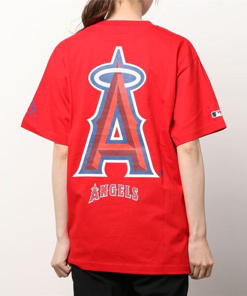AVIREX（アヴィレックス）の「【MLB×AVIREX】エンジェルス Tシャツ/ANGELS T-SHIRT（Tシャツ/カットソー・レディース・レッド/ホワイト・LARGE/XX-LARGE/SMALL/X-LARGE/MEDIUM）」の19枚目の写真