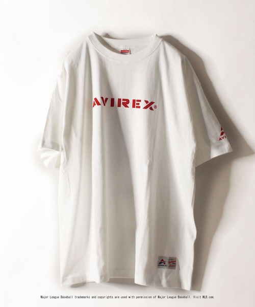 AVIREX（アヴィレックス）の「【MLB×AVIREX】エンジェルス Tシャツ/ANGELS T-SHIRT（Tシャツ/カットソー・レディース・レッド/ホワイト・LARGE/XX-LARGE/SMALL/X-LARGE/MEDIUM）」の13枚目の写真