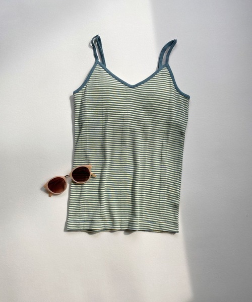 JUGLANS(ユグランス)の「☆ 【Miller】Cup Cami RM211-247(キャミソール・レディース・パープル/ネイビー/ブラウン/グレー/レッド/オフホワイト/ピンク/ライム/ミント/グリーン系1/グリーン系2/ブルー系1/ブルー系2/オレンジ系1/オレンジ系2・FREE)」の9枚目の写真