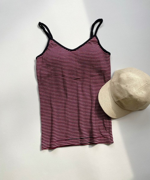 JUGLANS(ユグランス)の「☆ 【Miller】Cup Cami RM211-247(キャミソール・レディース・パープル/ネイビー/ブラウン/グレー/レッド/オフホワイト/ピンク/ライム/ミント/グリーン系1/グリーン系2/ブルー系1/ブルー系2/オレンジ系1/オレンジ系2・FREE)」の13枚目の写真