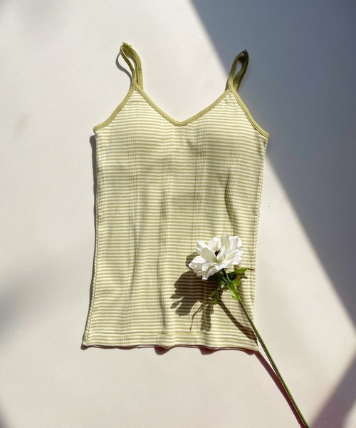 JUGLANS(ユグランス)の「☆ 【Miller】Cup Cami RM211-247(キャミソール・レディース・パープル/ネイビー/ブラウン/グレー/レッド/オフホワイト/ピンク/ライム/ミント/グリーン系1/グリーン系2/ブルー系1/ブルー系2/オレンジ系1/オレンジ系2・FREE)」の5枚目の写真