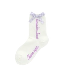 JENNI love | ギンガムリボンクルーソックス(ソックス/靴下)