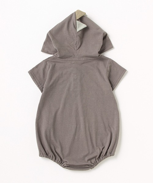 b・ROOM（ビールーム）の「がおー！恐竜ロンパース（ロンパース・キッズ・ブルーグレー/ベージュ/チャコール・70cm/80ｃｍ）」の9枚目の写真