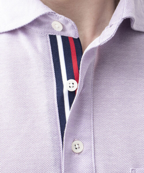 NOLLEY'S goodman（ノーリーズグッドマン）の「T/Cカノコ ニットテープ ポロシャツ(※吸水速乾、ビジネスにも)（ポロシャツ・メンズ・ホワイト/チャコールグレー/ネイビー/ピンク/ブルー/ラベンダー・M/L/S/XL/XXL）」の13枚目の写真