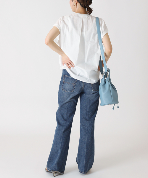B.C STOCK(ベーセーストック)の「リングジャガードカットプルオーバー(Tシャツ/カットソー・レディース・ホワイト/ブラック/レッド・FREE)」の7枚目の写真