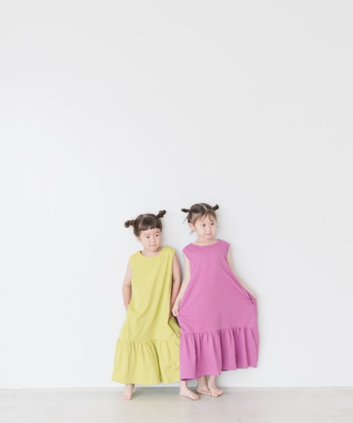 LOWRYS FARM(ローリーズファーム)の「USAスソキリカエノースリーブワンピース 279463(ワンピース・キッズ・パープル/ブラウン/グリーン/イエロー/ブラック・110cm/120cm/130cm/140cm/150cm)」の21枚目の写真