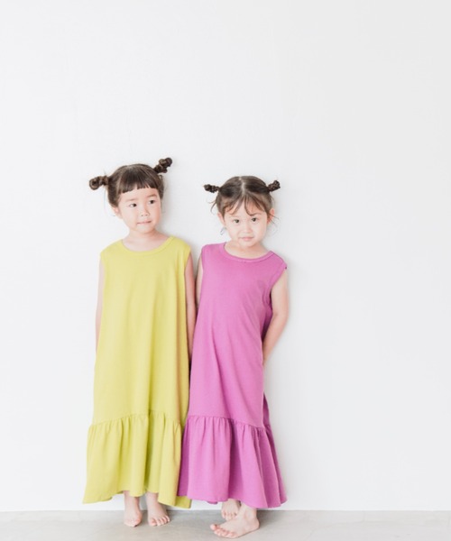 LOWRYS FARM(ローリーズファーム)の「USAスソキリカエノースリーブワンピース 279463(ワンピース・キッズ・パープル/ブラウン/グリーン/イエロー/ブラック・110cm/120cm/130cm/140cm/150cm)」の22枚目の写真