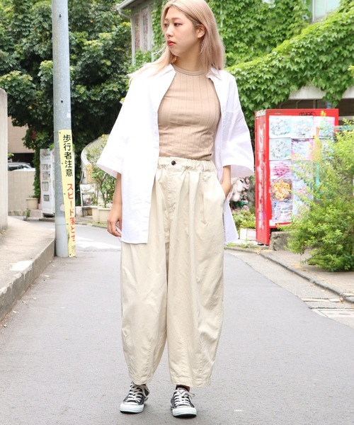 HARVESTY（ハーベスティ）の「HARVESTY/ハーベスティ  サーカスパンツ ソフト（その他パンツ・レディース・ブラック/ベージュ/カーキ/アイボリー・1/2）」の19枚目の写真