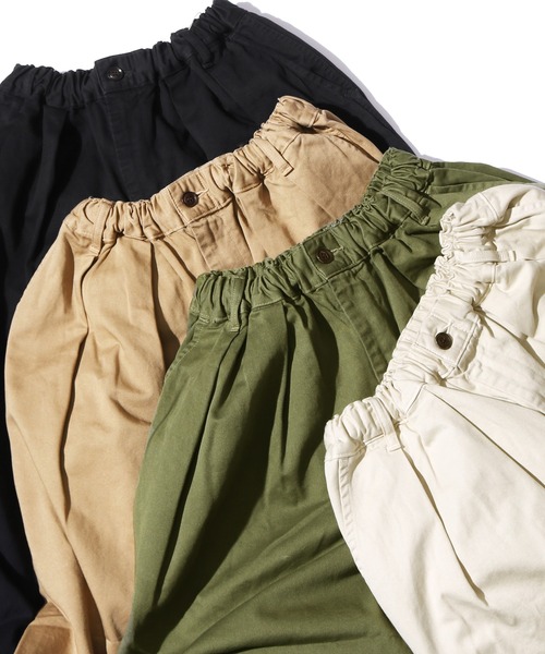 HARVESTY（ハーベスティ）の「HARVESTY/ハーベスティ  サーカスパンツ ソフト（その他パンツ・レディース・ブラック/ベージュ/カーキ/アイボリー・1/2）」の9枚目の写真