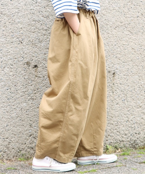 HARVESTY（ハーベスティ）の「HARVESTY/ハーベスティ  サーカスパンツ ソフト（その他パンツ・レディース・ブラック/ベージュ/カーキ/アイボリー・1/2）」の7枚目の写真