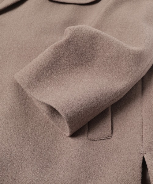 【CULLNI】19AW チェスターコート ブラウン1 CULLNI チェスターコート コート 「別注」 Tailored Tie Locken