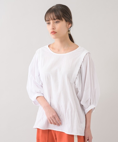 ROSIEE（ロージー）の「ROSIEE バックレースシアースリーブブラウス（シャツ/ブラウス・レディース・ブラック/ホワイト・FREE）」の16枚目の写真