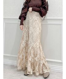 dazzlin | カラーレースセミマーメイドスカート(スカート)