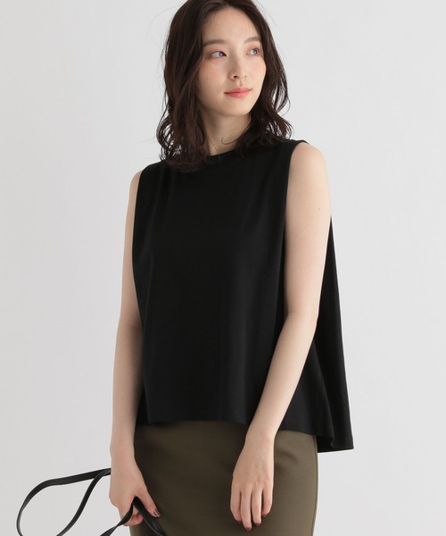 Andemiu（アンデミュウ）の「シルケットスムースカットソー348140（Tシャツ/カットソー・レディース・ホワイト/ブルー/ブラック/パープル・FREE）」の15枚目の写真