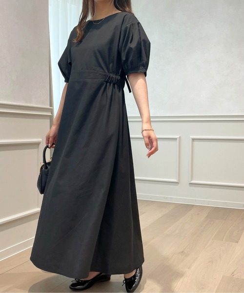 apres jour(アプレジュール)の「パフスリーブワンピース【ZOZOTOWN限定アイテム】(ワンピース・レディース・ブラック/オフホワイト/ライトイエロー・フリー/X-LARGE)」の2枚目の写真