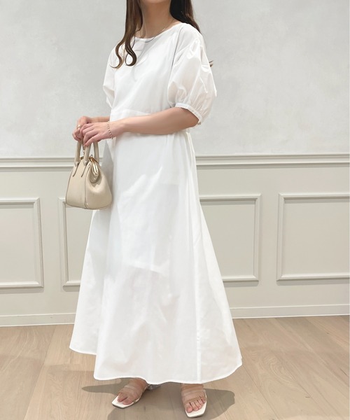 apres jour(アプレジュール)の「パフスリーブワンピース【ZOZOTOWN限定アイテム】(ワンピース・レディース・ブラック/オフホワイト/ライトイエロー・フリー/X-LARGE)」の8枚目の写真