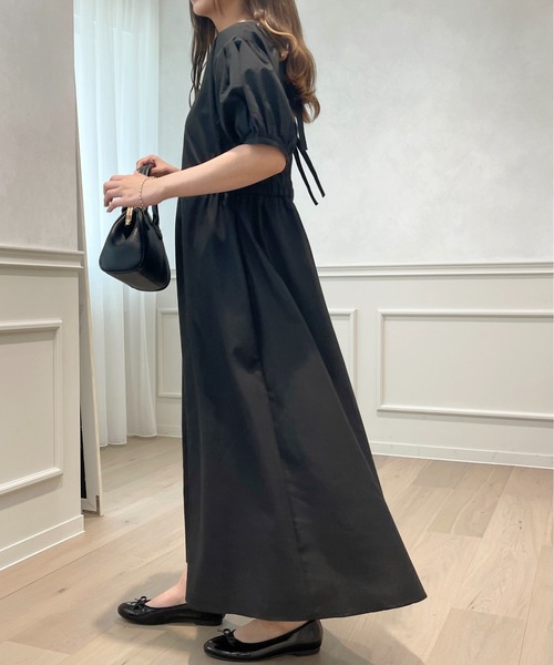 apres jour(アプレジュール)の「パフスリーブワンピース【ZOZOTOWN限定アイテム】(ワンピース・レディース・ブラック/オフホワイト/ライトイエロー・フリー/X-LARGE)」の9枚目の写真