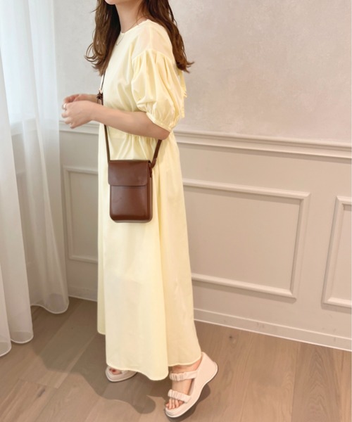 ドゥアヴニール/ホワイト/パフスリーブ/半袖/ワンピース/新品未使用品 楽天市場】パフスリーブ ワンピース レディース Vネック 大人可愛い 夏