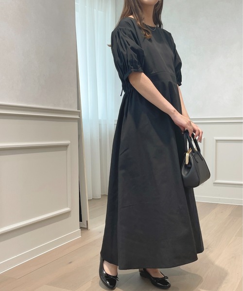 apres jour(アプレジュール)の「パフスリーブワンピース【ZOZOTOWN限定アイテム】(ワンピース・レディース・ブラック/オフホワイト/ライトイエロー・フリー/X-LARGE)」の6枚目の写真