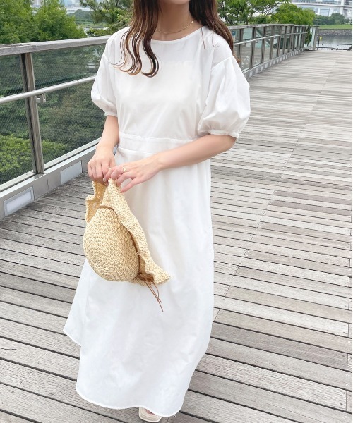 セール】パフスリーブワンピース【ZOZOTOWN限定アイテム】（ワンピース