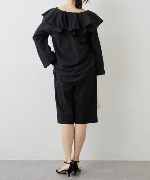 セール】ネックフリルブラウス（シャツ/ブラウス）｜Whim