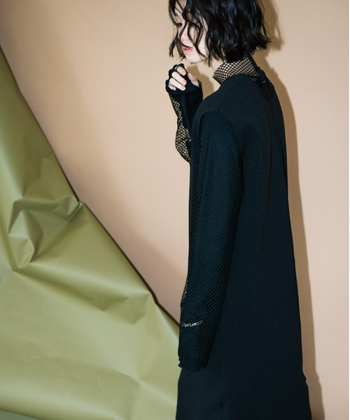 AIC.（エーアイシー）の「Vネックニットロングワンピース（ジャンパースカート・レディース・ブラック/アイボリー・FREE）」の22枚目の写真