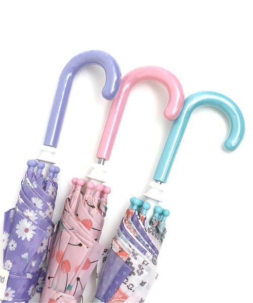 BREEZE（ブリーズ）の「4色4柄アンブレラ（長傘・キッズ・ピンク/レインボー/ラベンダー/サックスブルー・X-SMALL/SMALL/MEDIUM）」の13枚目の写真