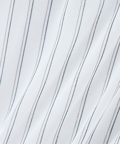 A/C DESIGN BY ALPHA CUBIC(エーシーデザインバイアルファキュービック)の「ストライプシフォンTブラウス(Tシャツ/カットソー・レディース・ブラック/ネイビー/オフホワイト・LL/M/L)」の22枚目の写真