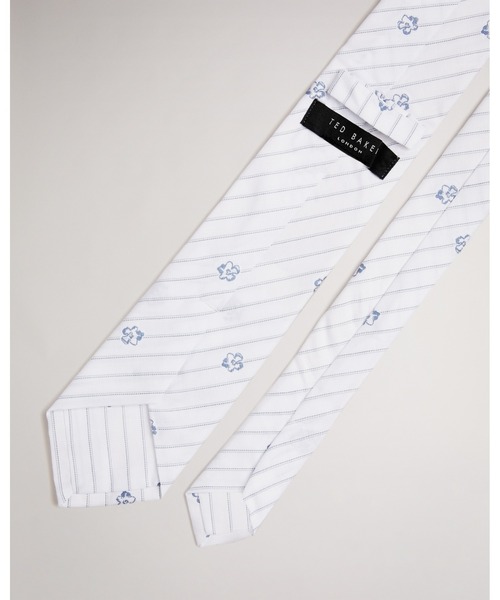 Ted Baker(テッドベーカー)の「TREIGG ネクタイ(マグノリア ストライプ)(ネクタイ・メンズ・ホワイト・O/S)」の4枚目の写真