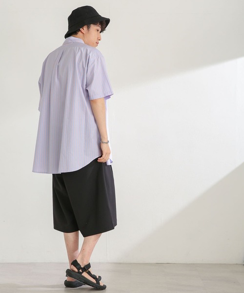 SENSE OF PLACE by URBAN RESEARCH(センスオブプレイスバイアーバンリサーチ)の「『別注』テディベアストライプシャツ B(シャツ/ブラウス・メンズ・オレンジ/ブルー・MEDIUM/LARGE)」の19枚目の写真