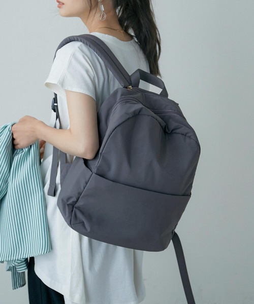 Fashion Letter（ファッションレター）の「9ポケットリュックサック（バックパック/リュック・レディース・ブラック/ベージュ/グレー/ブルー・FREE）」の3枚目の写真