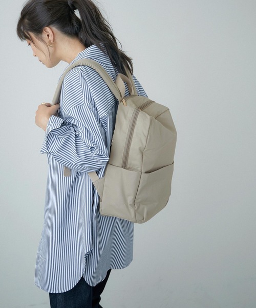 Fashion Letter（ファッションレター）の「9ポケットリュックサック（バックパック/リュック・レディース・ブラック/ベージュ/グレー/ブルー・FREE）」の18枚目の写真