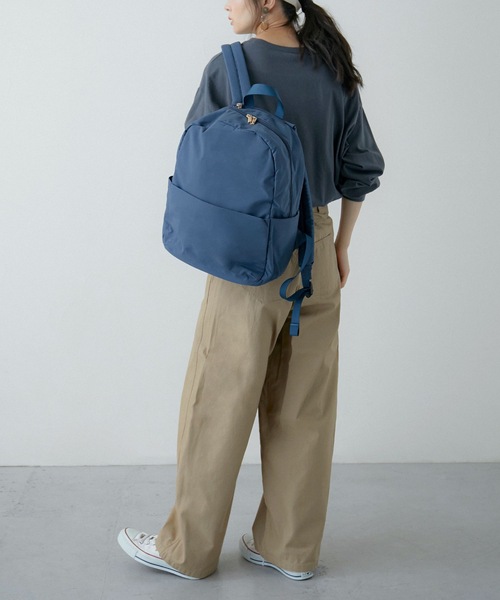 Fashion Letter（ファッションレター）の「9ポケットリュックサック（バックパック/リュック・レディース・ブラック/ベージュ/グレー/ブルー・FREE）」の9枚目の写真