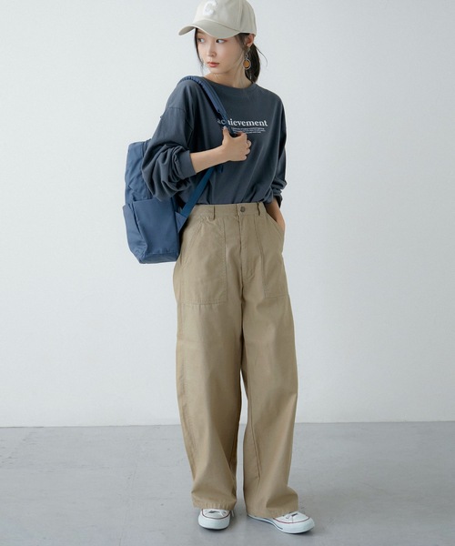 Fashion Letter（ファッションレター）の「9ポケットリュックサック（バックパック/リュック・レディース・ブラック/ベージュ/グレー/ブルー・FREE）」の13枚目の写真