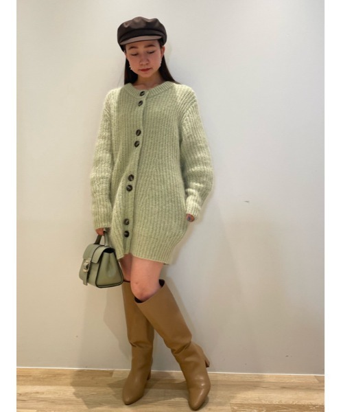 SNIDEL(スナイデル)の「モヘアカーデミニワンピース(ワンピース SNIDEL(スナイデル)の「モヘアカーデミニワンピース(ワンピース