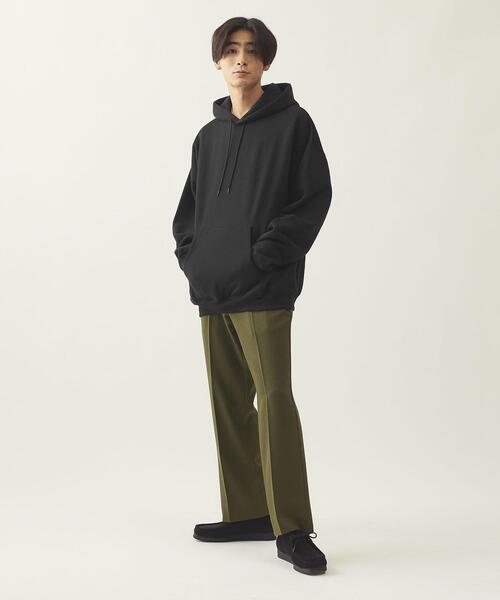 info. BEAUTY&YOUTH（インフォビューティアンドユース）の「【WEB限定】 ＜info. BEAUTY&YOUTH＞ スーパービッグ スウェット パーカー（パーカー・メンズ・ホワイト/ベージュ/グレー/ダークグレー/ブラック/パープル/ライム/ライラック/ナチュラル/ライトブルー・L/S/XL/M）」の19枚目の写真