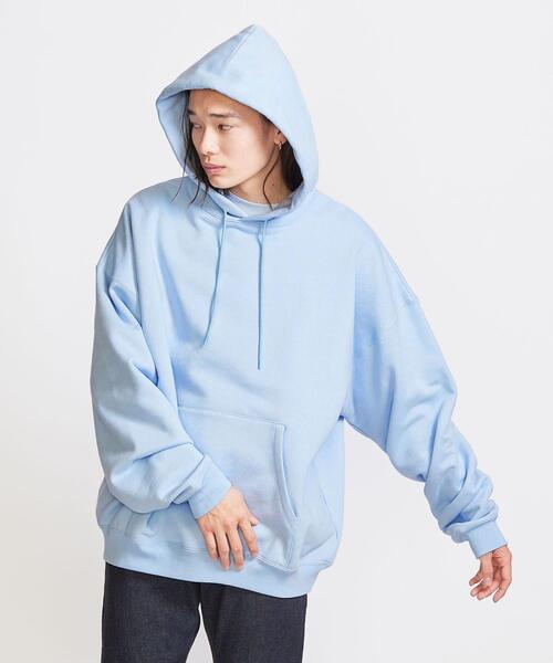 info. BEAUTY&YOUTH（インフォビューティアンドユース）の「【WEB限定】 ＜info. BEAUTY&YOUTH＞ スーパービッグ スウェット パーカー（パーカー・メンズ・ホワイト/ベージュ/グレー/ダークグレー/ブラック/パープル/ライム/ライラック/ナチュラル/ライトブルー・L/S/XL/M）」の20枚目の写真