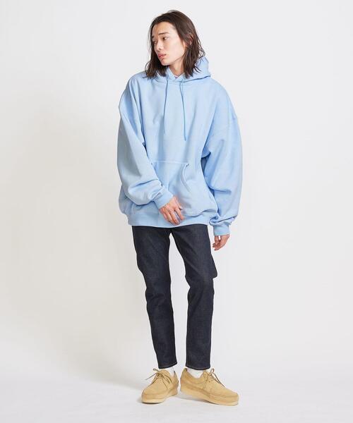 info. BEAUTY&YOUTH（インフォビューティアンドユース）の「【WEB限定】 ＜info. BEAUTY&YOUTH＞ スーパービッグ スウェット パーカー（パーカー・メンズ・ホワイト/ベージュ/グレー/ダークグレー/ブラック/パープル/ライム/ライラック/ナチュラル/ライトブルー・L/S/XL/M）」の22枚目の写真