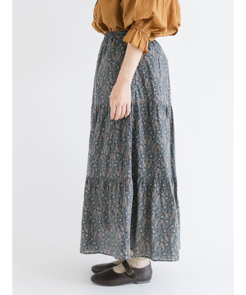 Samansa Mos2(サマンサ モスモス)の「柄アソートボイルスカート(スカート・レディース・オフホワイト/ブラック/ネイビー/キャメル/マスタード・フリ-)」の16枚目の写真