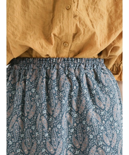Samansa Mos2(サマンサ モスモス)の「柄アソートボイルスカート(スカート・レディース・オフホワイト/ブラック/ネイビー/キャメル/マスタード・フリ-)」の11枚目の写真