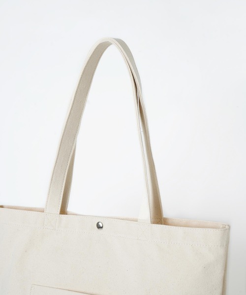 X-girl（エックスガール）の「MILLS LOGO TOTE BAG（トートバッグ・レディース・ホワイト/ブラック/ライトパープル・ONE SIZE）」の14枚目の写真