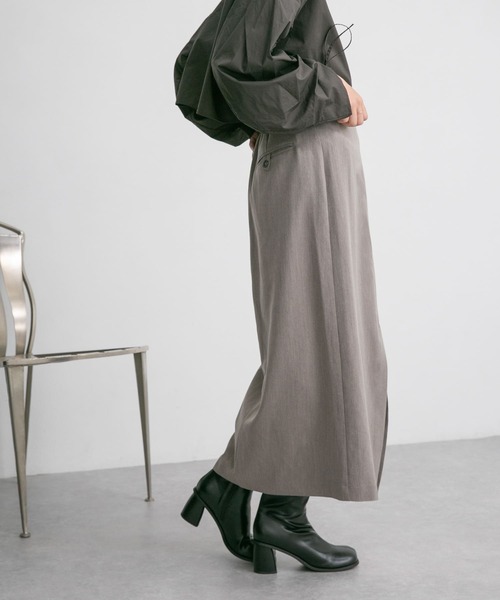 KBF（ケイビーエフ）の「Iラインロングスカート（スカート・レディース・モカ/チャコールグレー・ONE）」の13枚目の写真